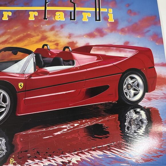 Vintage Ferrari F50 Poster No Frame 1996 Print By Ron Kimball 18”X24” - Picture 8 of 8